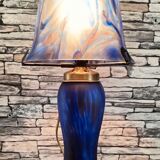 Mushroom lamp in glass paste 1980