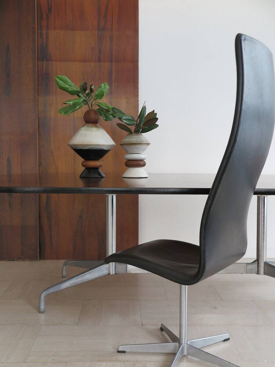Large Wood and Aluminum Table by Charles & Ray Eames for Herman Miller, 1960s