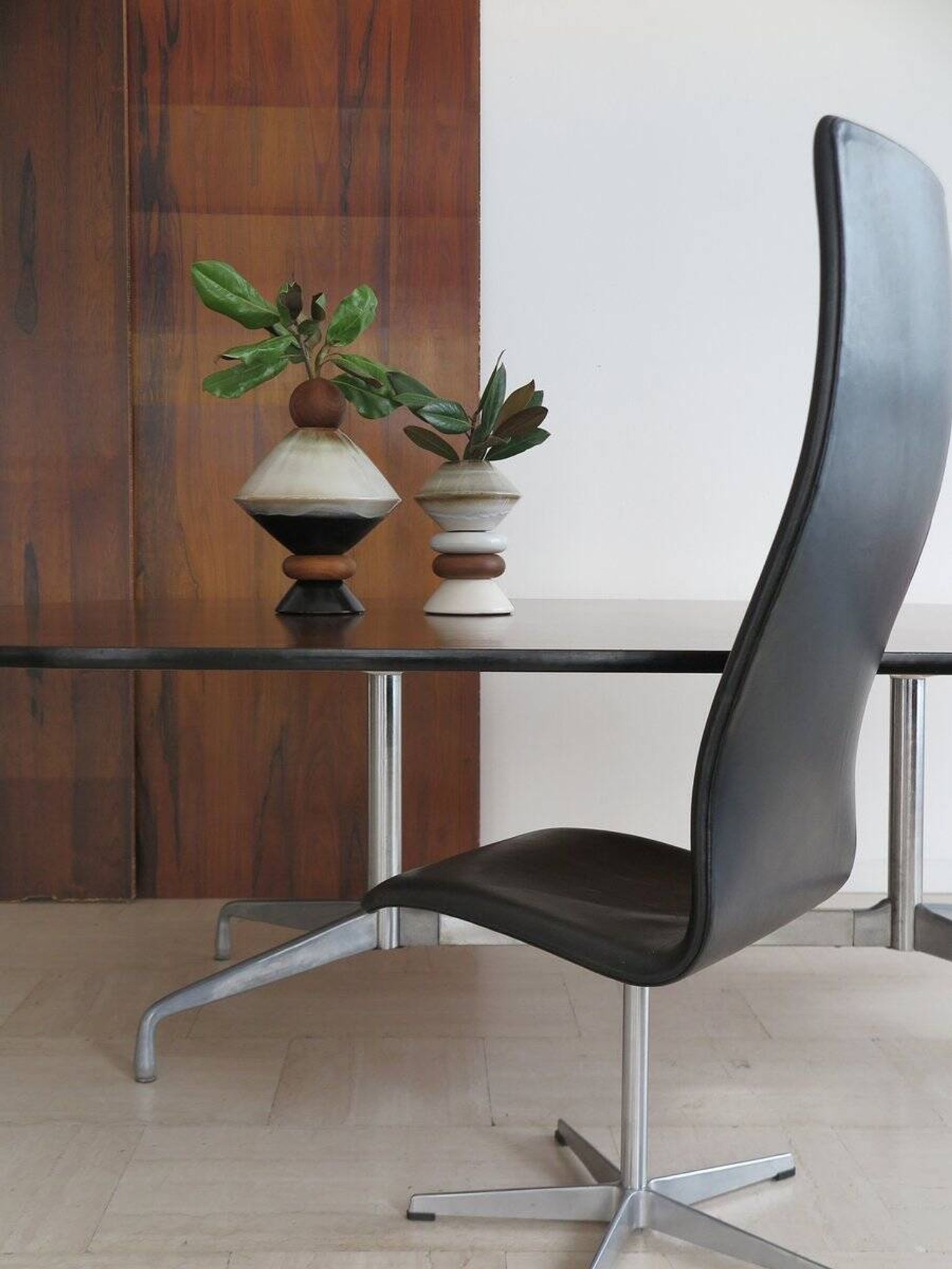 Large Wood and Aluminum Table by Charles & Ray Eames for Herman Miller, 1960s
