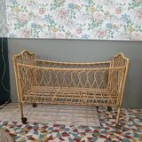 Rattan cot