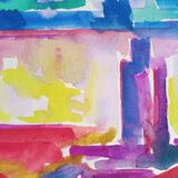 Pierre Lacroux (1909-1993) Gouache on paper 24 x 32 cm - from 1989 - (299)