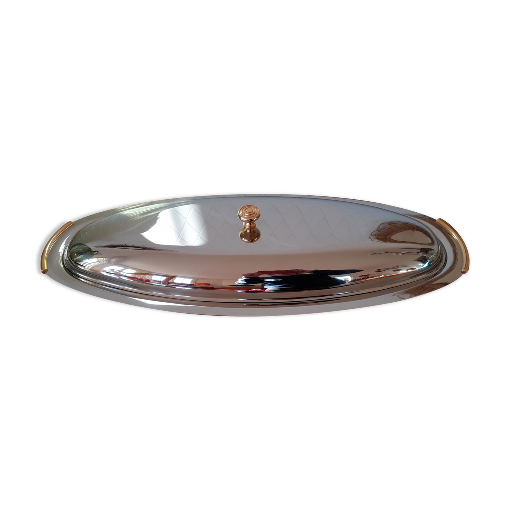 Fish dish with stainless steel lid Andrea Gnutti