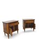 Pair of Italian bedside tables from the mid-20th century.
