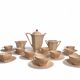 Art Deco, Digoin Sarreguemines pink coffee service circa 1930