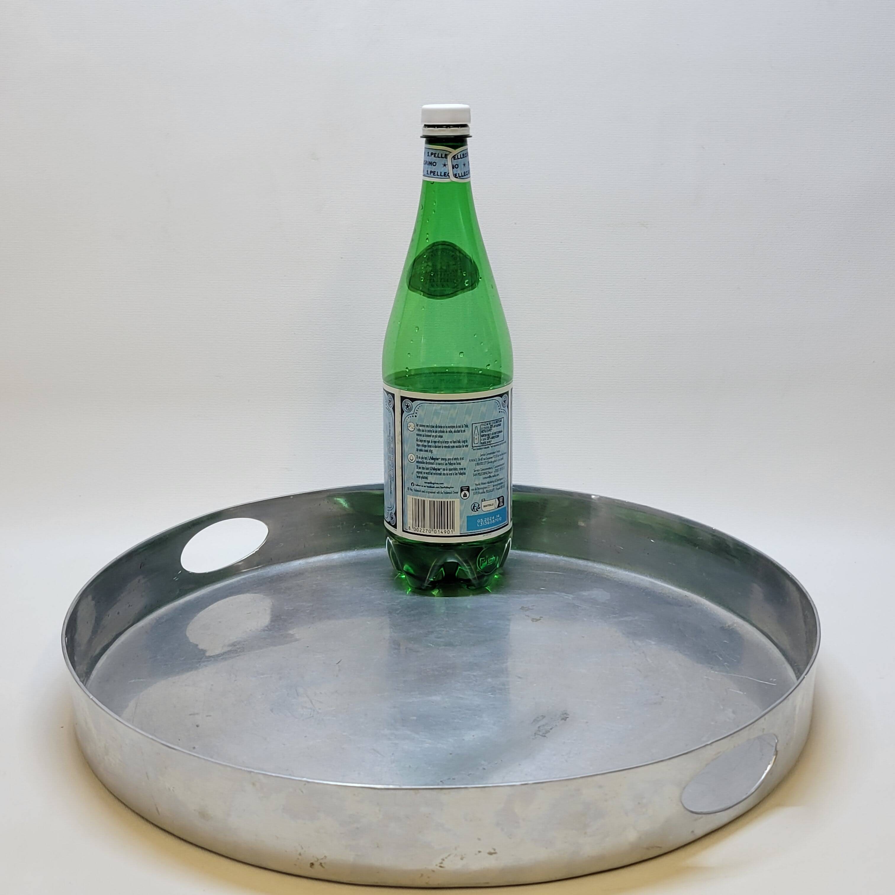 Large Vintage Aluminum Serving Tray