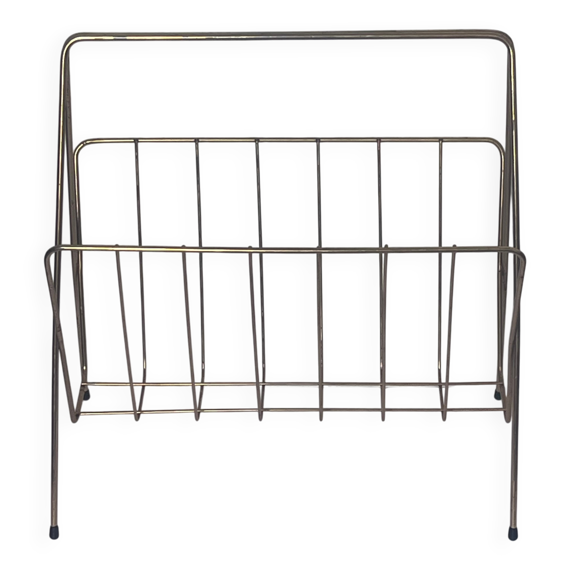Wire magazine rack from the 1970s.