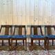 Set of 4 "Gondole" chairs in Empire style made of mahogany.