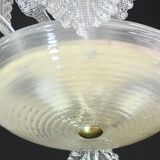 Art Deco Barovier e Toso Chandelier, Murano Glass, 1940s