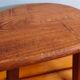 Tripod stool in solid oak - brutalist