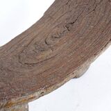 "Lobi" African tripod wooden stool from Burkina Faso