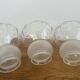 Lot 3 Tulips Antique Glass Cut Frosted Art Deco Lamps Lu