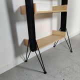 Scandinavian modular shelving system on legs, 60s