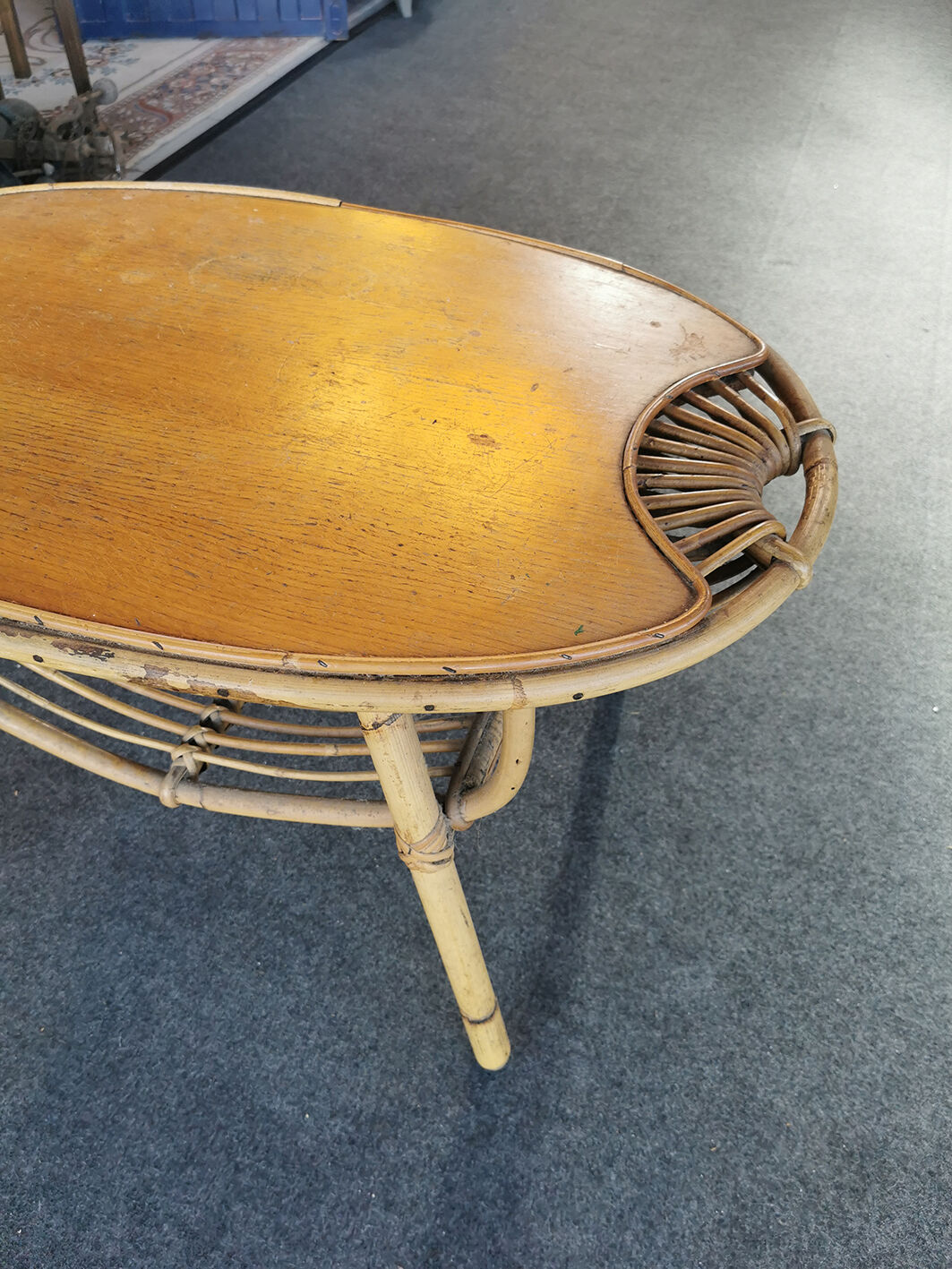 Rattan coffee table
