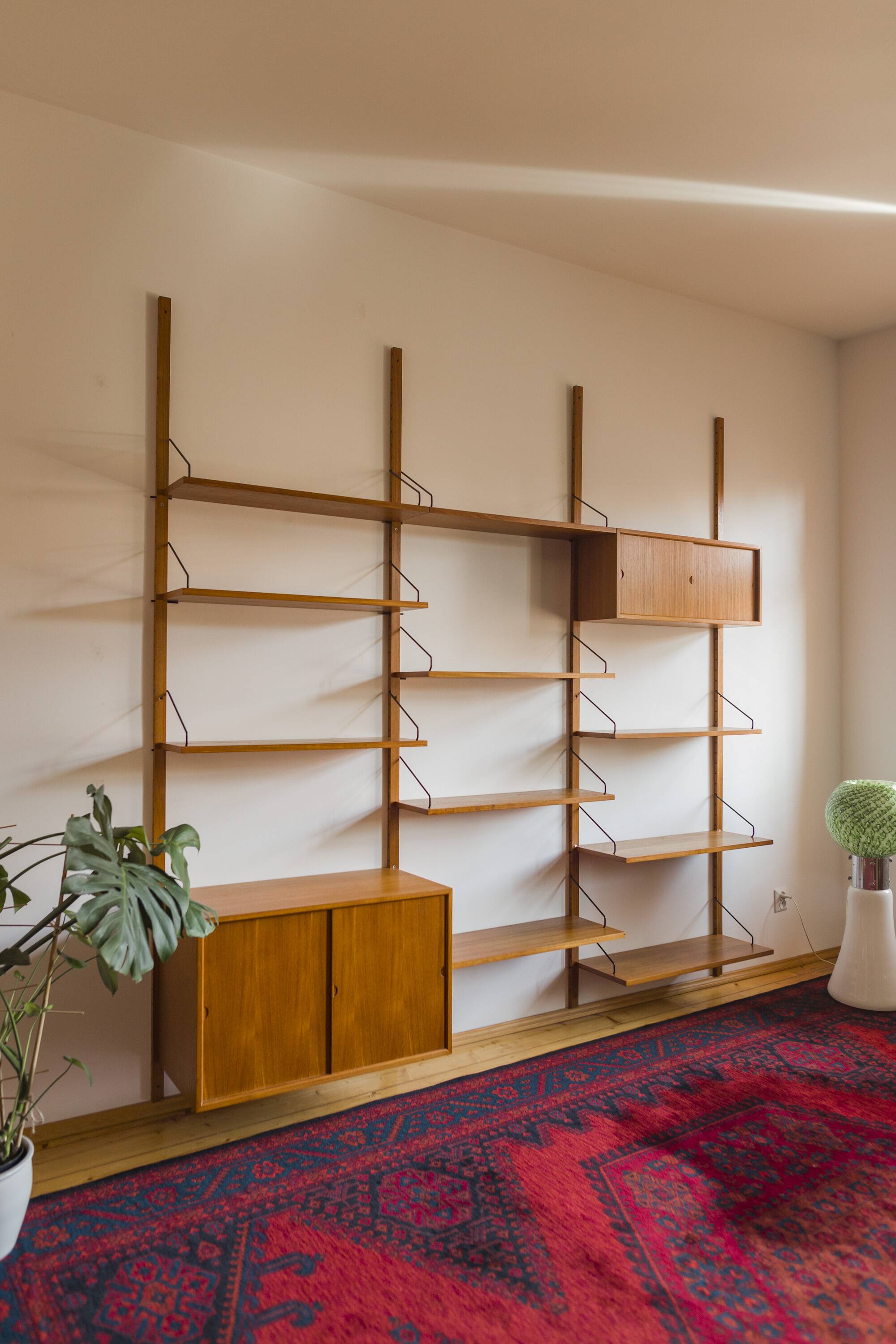 Modular Wall Shelving System by Poul Cadovius for Cado, 1960s