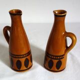 2 Longchamp glazed ceramic pitchers from the 70s