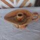 Bougeoir vintage forme lampe Aladin stylisé