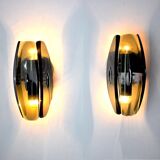 Pair of Veca wall lamps in Bakelite, Italy, 1970
