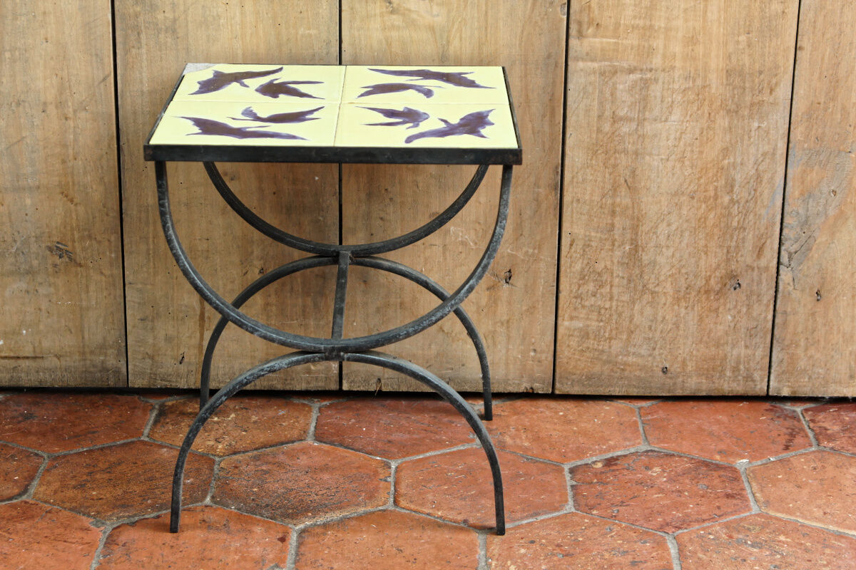 Vintage tiled coffee table
