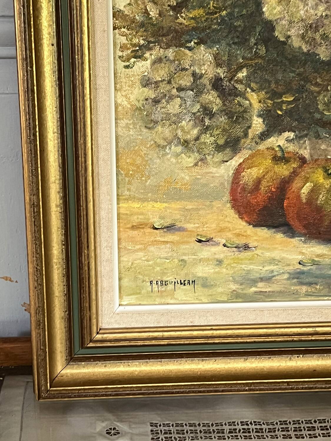 Oil on canvas - flowers - Abguillerm