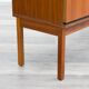 1960s walnut enfilade, designed with clean lines, restored.