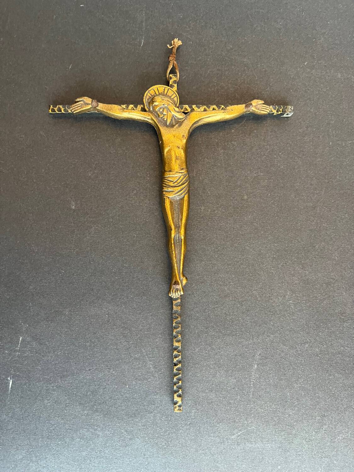 Gilded bronze crucifix