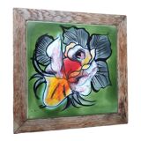 Trivet with earthenware tile