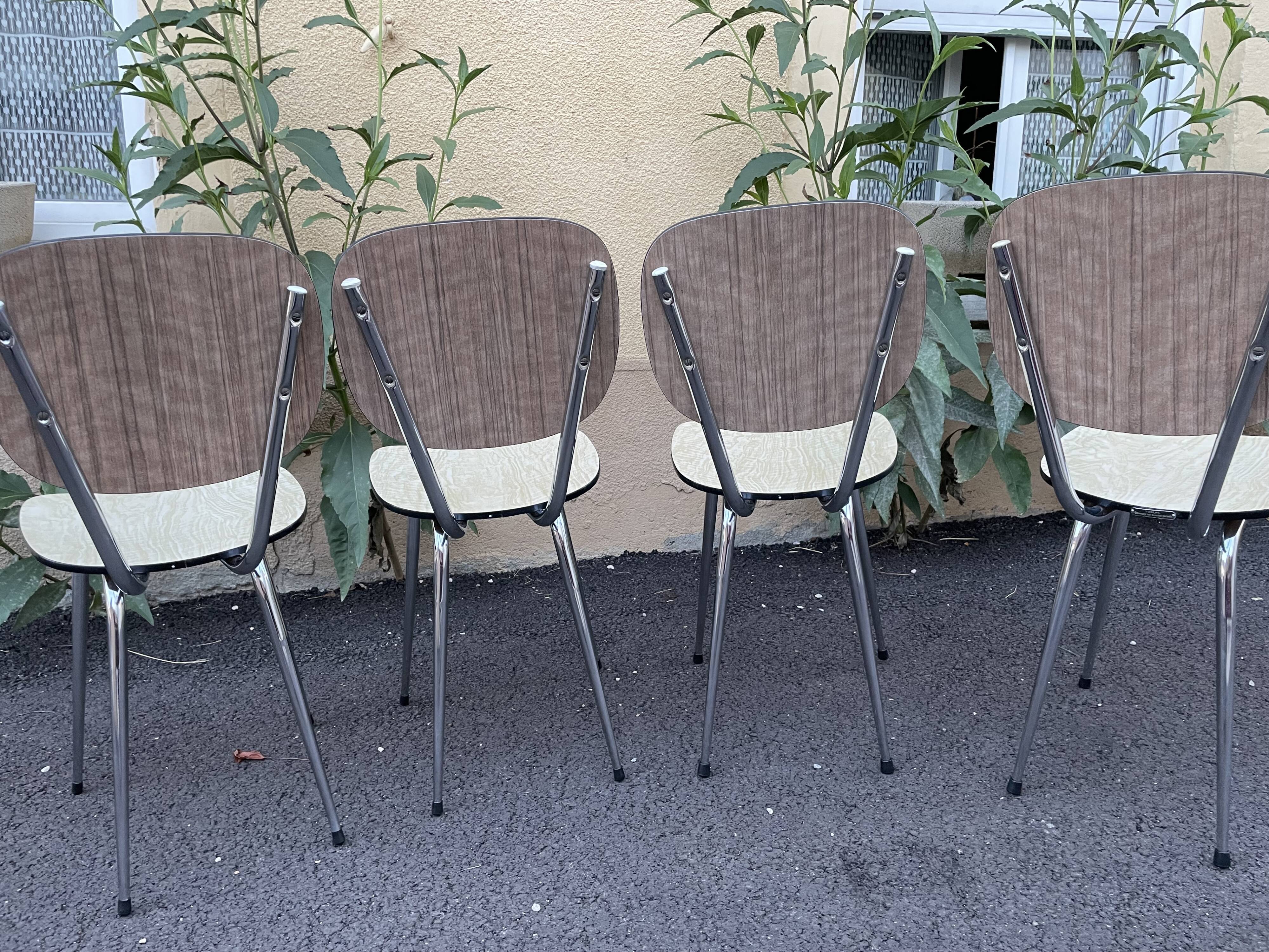 Two-tone formica chairs