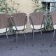 Chaises formica bicolore