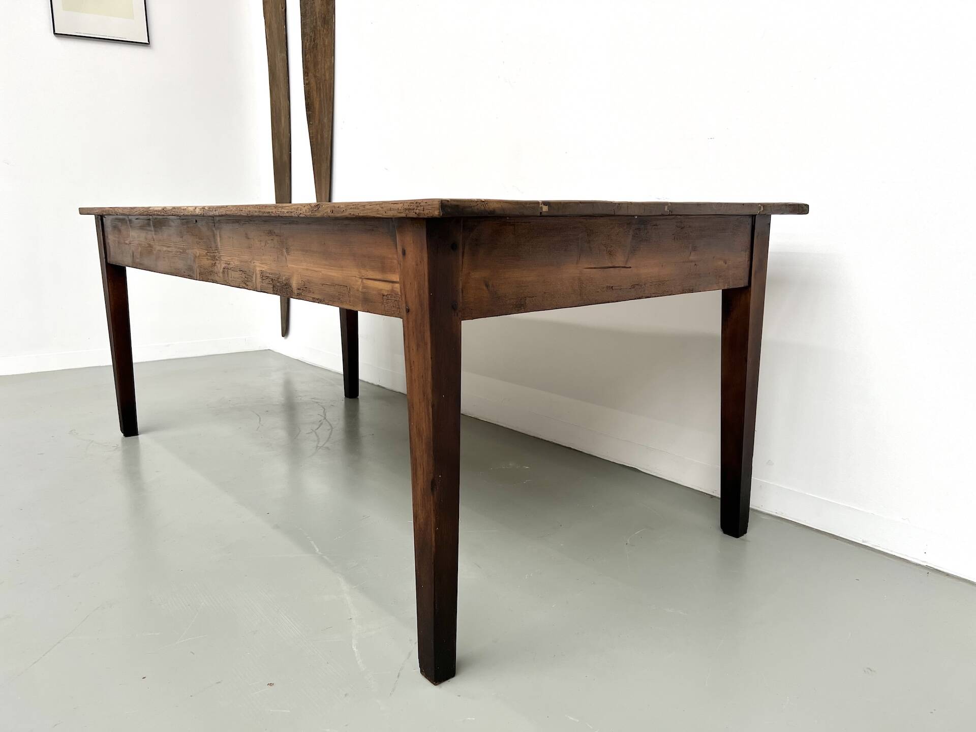 Table de ferme en pin, années 50