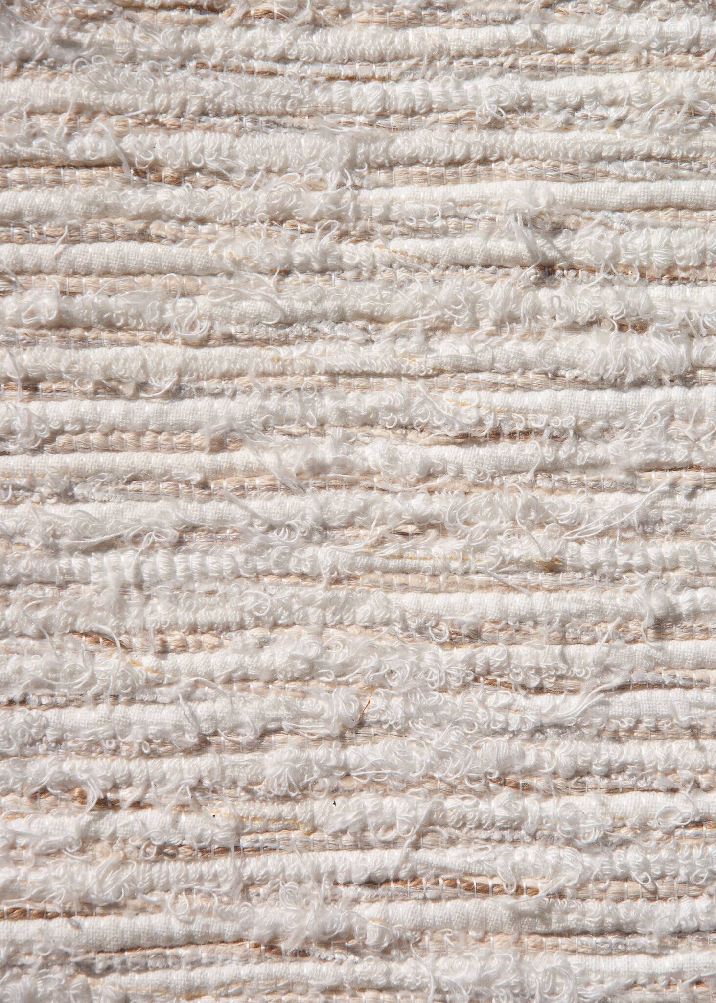 Handwoven recycled cotton rug - 40 x 60 cm