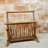 Bamboo magazine holder