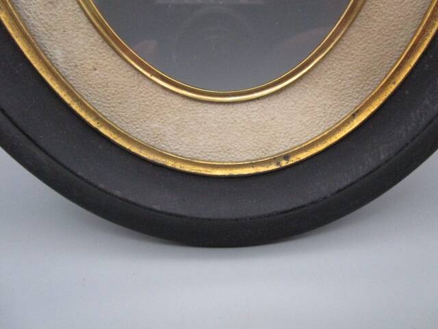Small old oval wooden frame
