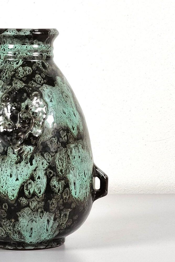Vase with Bear Decoration by S.T. Erik Upsala