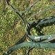 large antique iron table riveted