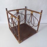 Rattan sofa end side table