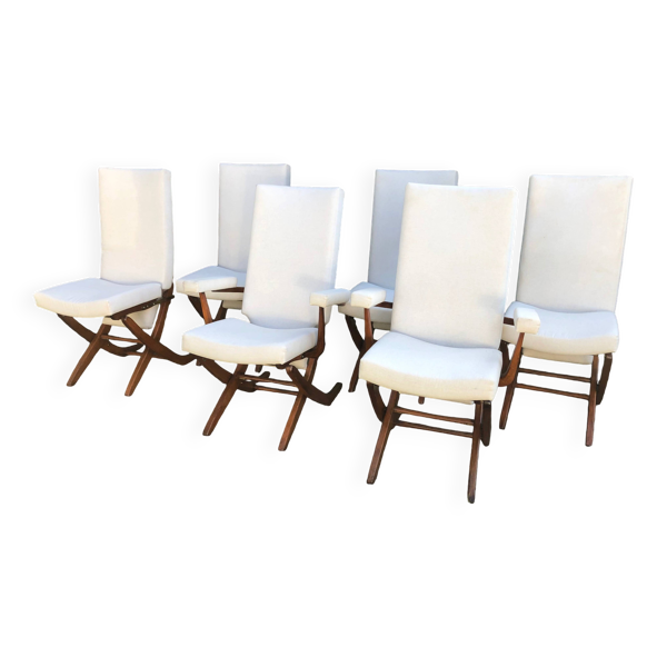 Set de 4 chaises et de 2 fauteuils inclinables Polyconfort