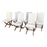 Set de 4 chaises et de 2 fauteuils inclinables Polyconfort