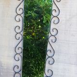 Mirror mirror of the 60s metal black and gold