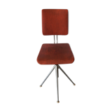 Chair roundabout vintage red skai
