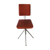 Chair roundabout vintage red skai