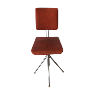 Chair roundabout vintage red skai