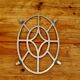 Vintage aluminium trivet