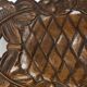 Corbeille ou Vide Poche année 50 en Bois Sculpté signée A. Bouchez