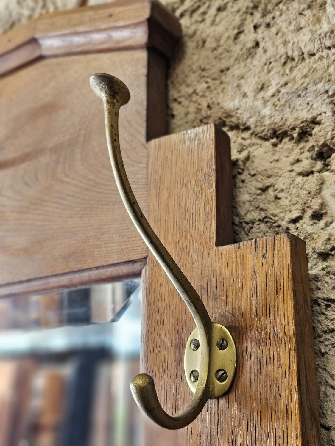 Coat rack, 1930s cloakroom