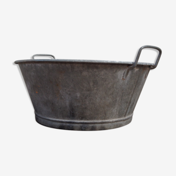 Bassine en zinc ronde