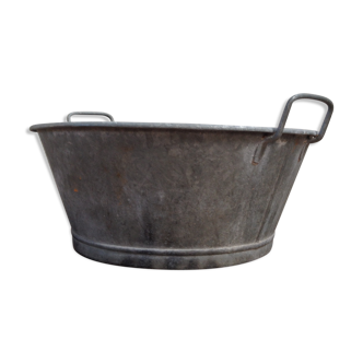 Bassine en zinc ronde