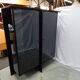 Vitrine laqué noir design Behr années 80
