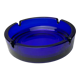 Blue glass ashtray