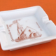Hand ashtray White porcelain Artist Yves Ducourtioux