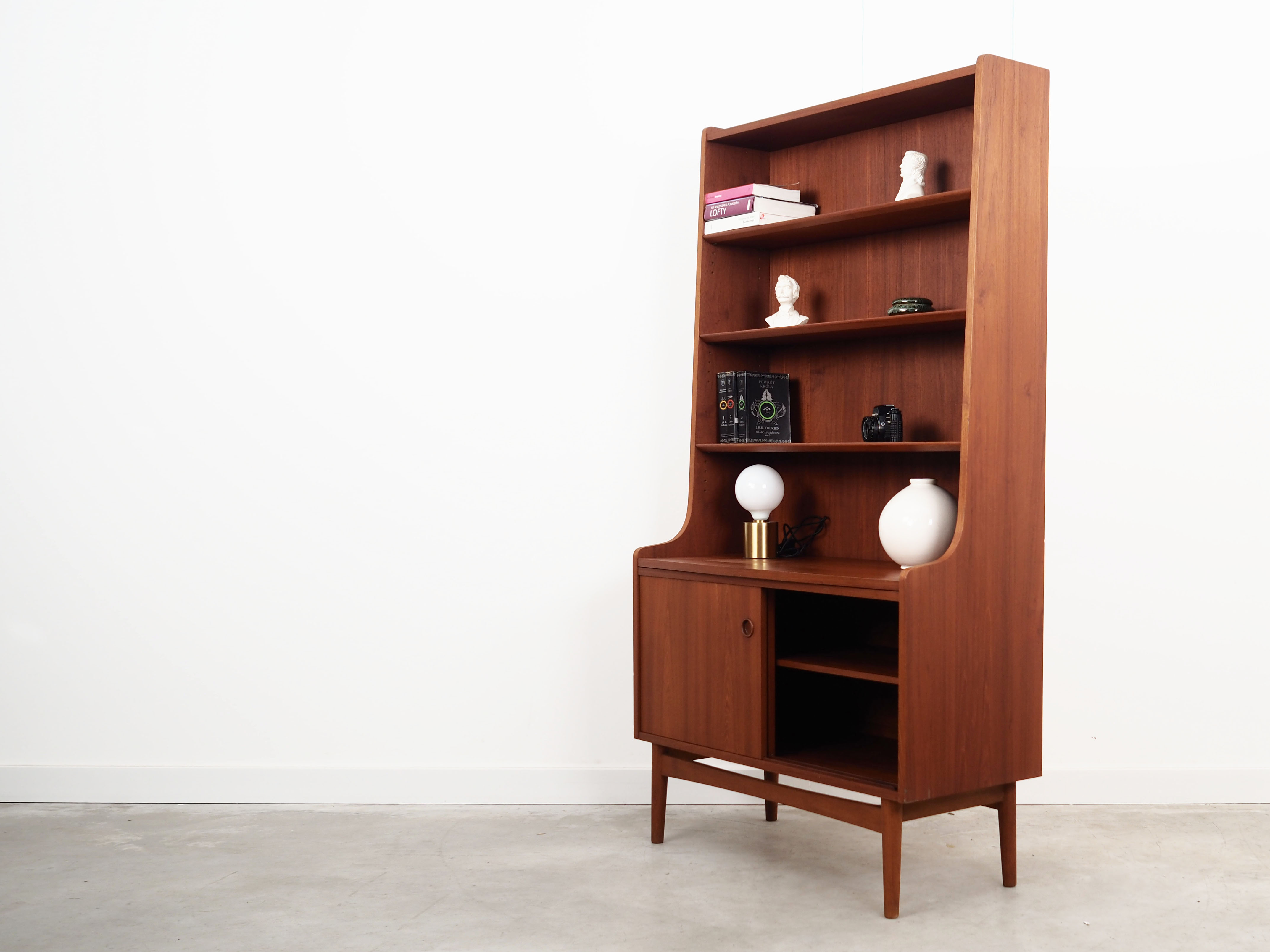 Teak bookcase, Danish design, 1960s, designer: Johannes Sorth, production: Bornholm
